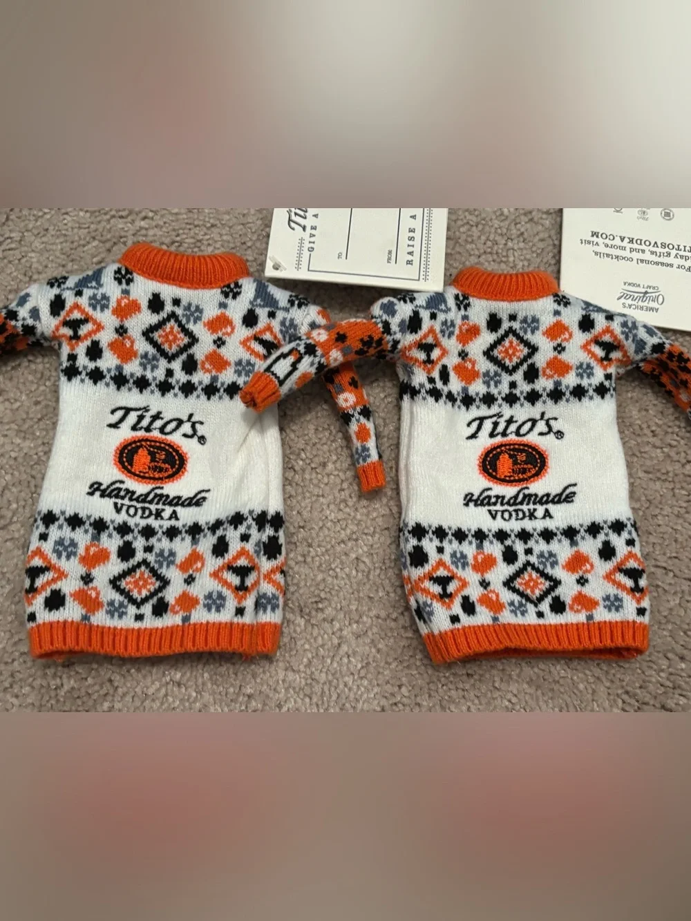 Tito’s Handmade Vodka Bottle Sweater Sweaters Lot Set New NWT